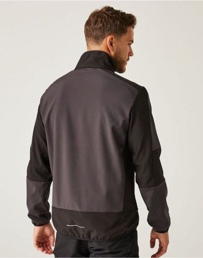 Regatta Professional TRA753 Regatta E-Volve Unisex 2 Layer Softshell - Ash/Black