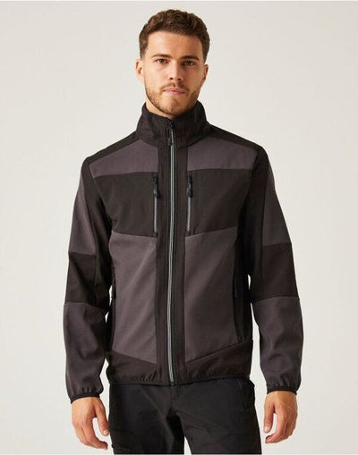 Regatta Professional TRA753 Regatta E-Volve Unisex 2 Layer Softshell - Ash/Black