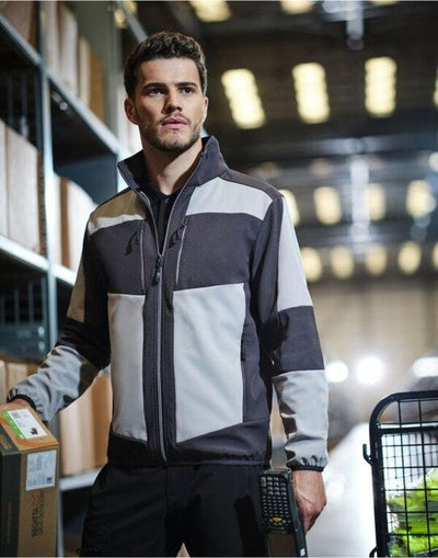 Regatta Professional TRA753 Regatta E-Volve Unisex 2 Layer Softshell - Mineral Grey/Ash