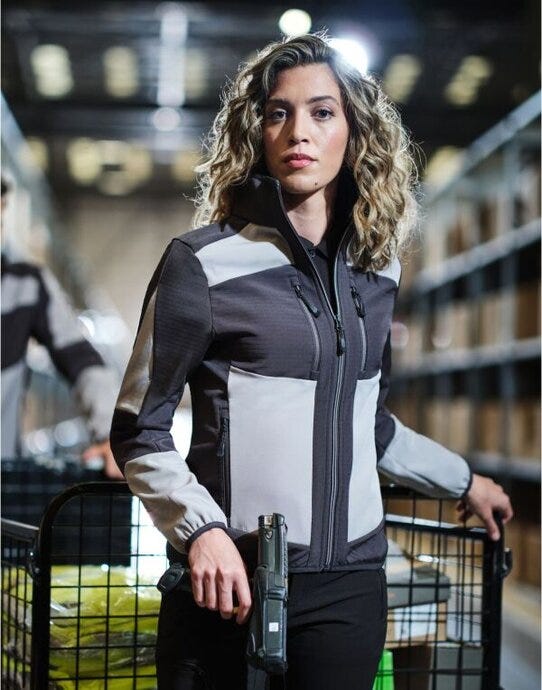 Regatta Professional TRA753 Regatta E-Volve Unisex 2 Layer Softshell - Mineral Grey/Ash