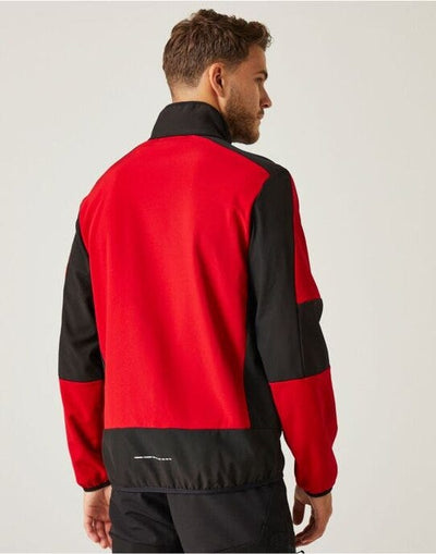 Regatta Professional TRA753 Regatta E-Volve Unisex 2 Layer Softshell - Classic Red/Black