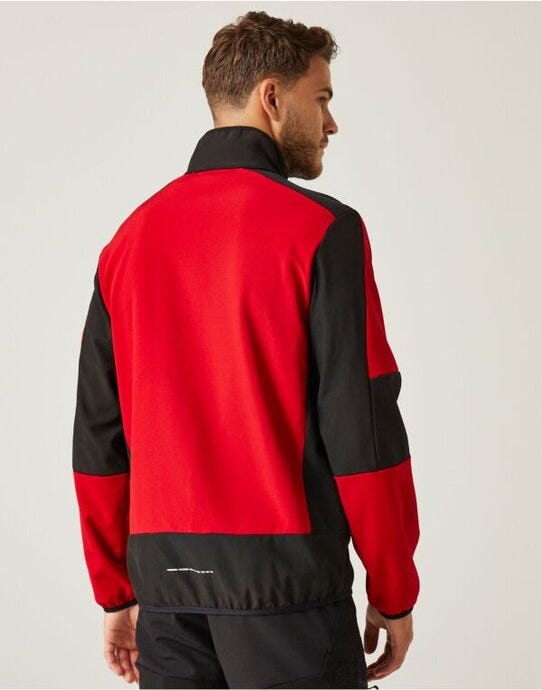 Regatta Professional TRA753 Regatta E-Volve Unisex 2 Layer Softshell - Classic Red/Black