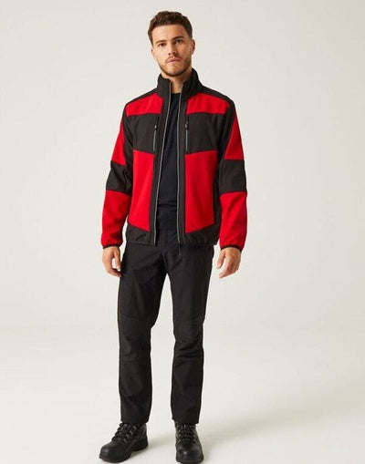 Regatta Professional TRA753 Regatta E-Volve Unisex 2 Layer Softshell - Classic Red/Black