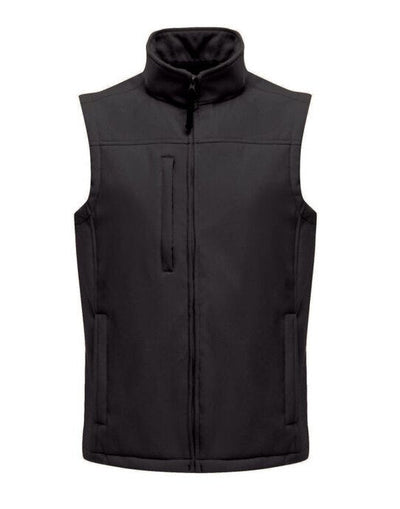 Regatta Professional TRA788 Regatta Mens Flux Softshell Bodywarmer - Black/Black