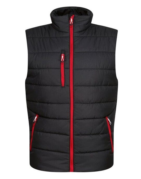 Regatta Professional TRA892 Regatta Mens Navigate Thermal Bodywarmer - Black/Classic Red
