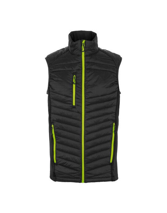 Regatta Professional TRA894 Regatta Men's Navigate Hybrid Bodywarmer - Black/Lime