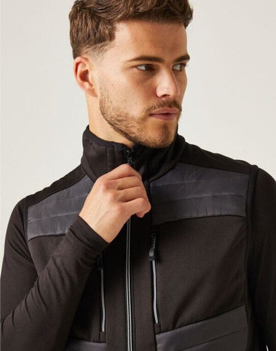 Regatta Professional TRA905 Regatta E-Volve Unisex Hybrid Bodywarmer - Ash/Black