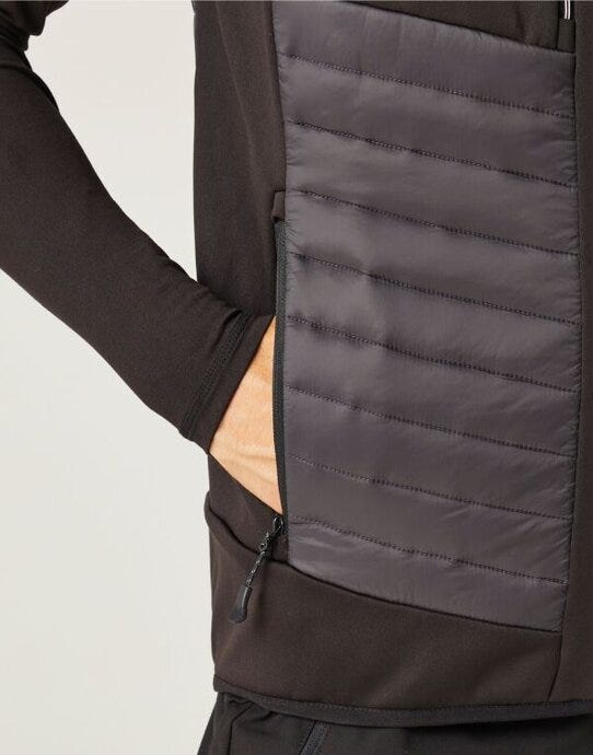 Regatta Professional TRA905 Regatta E-Volve Unisex Hybrid Bodywarmer - Ash/Black