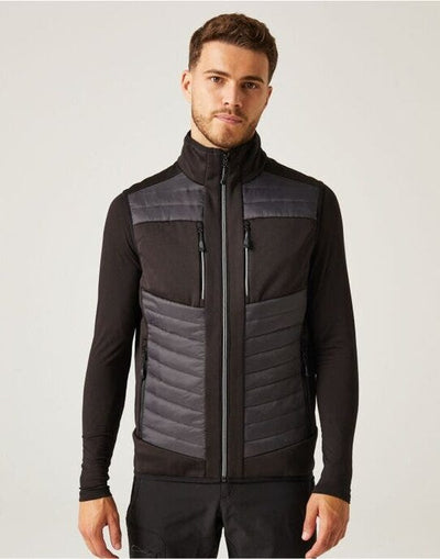 Regatta Professional TRA905 Regatta E-Volve Unisex Hybrid Bodywarmer - Ash/Black