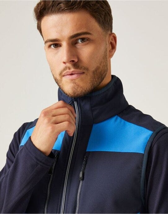 Regatta Professional TRA907 Regatta E-Volve 2L SoftShell BodyWarmer - Strong Blue/Navy