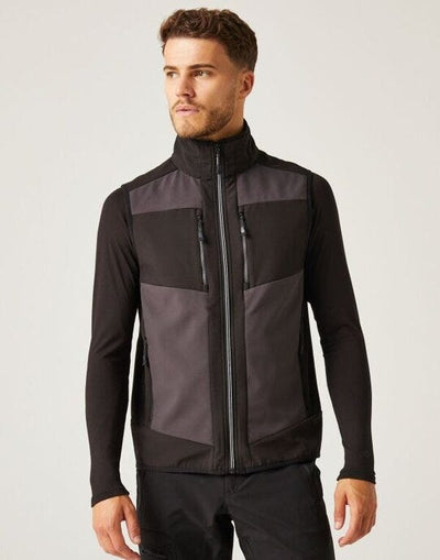 Regatta Professional TRA907 Regatta E-Volve 2L SoftShell BodyWarmer - Ash/Black