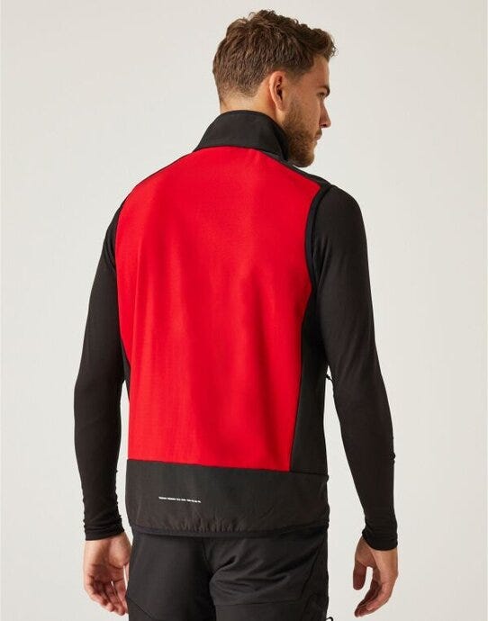 Regatta Professional TRA907 Regatta E-Volve 2L SoftShell BodyWarmer - Classic Red/Black