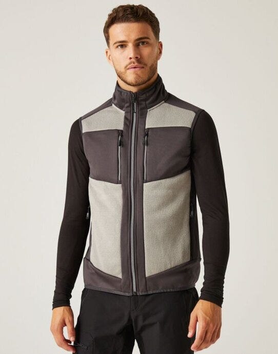 Regatta Professional TRA914 Regatta E-Volve Knit Stretch Bodywarmer - Mineral Grey/Ash
