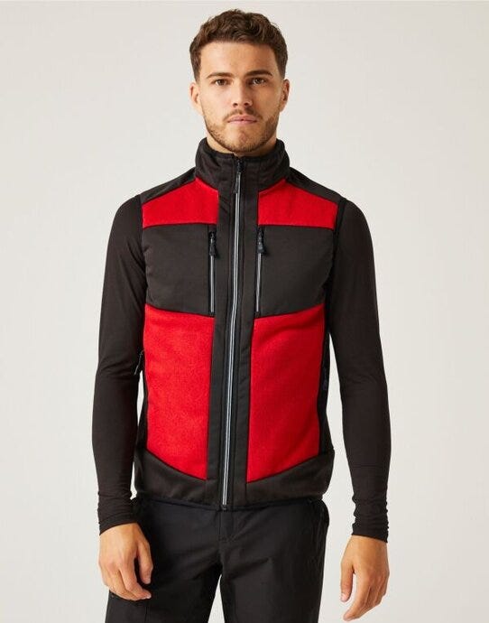 Regatta Professional TRA914 Regatta E-Volve Knit Stretch Bodywarmer - Classic Red/Black