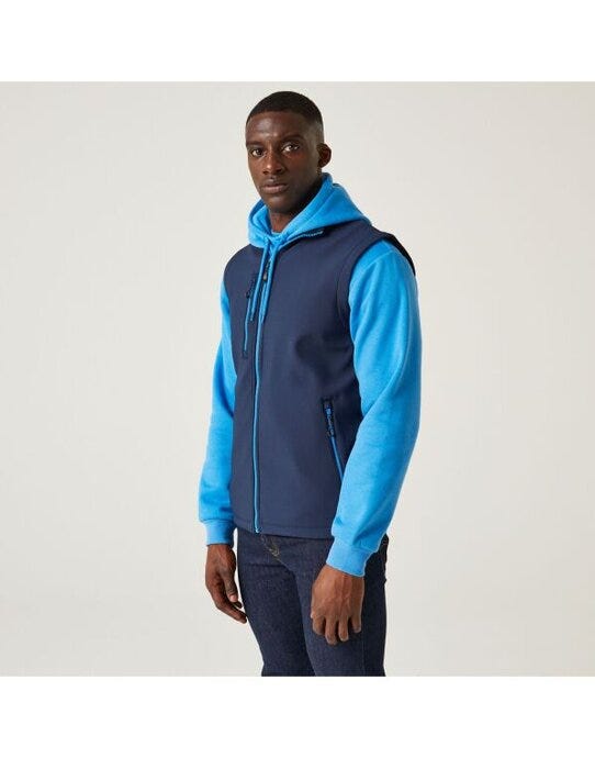 Regatta Professional TRA915 Regatta Navigate 2L Softshell Bodywarmer - Navy/ French Blue