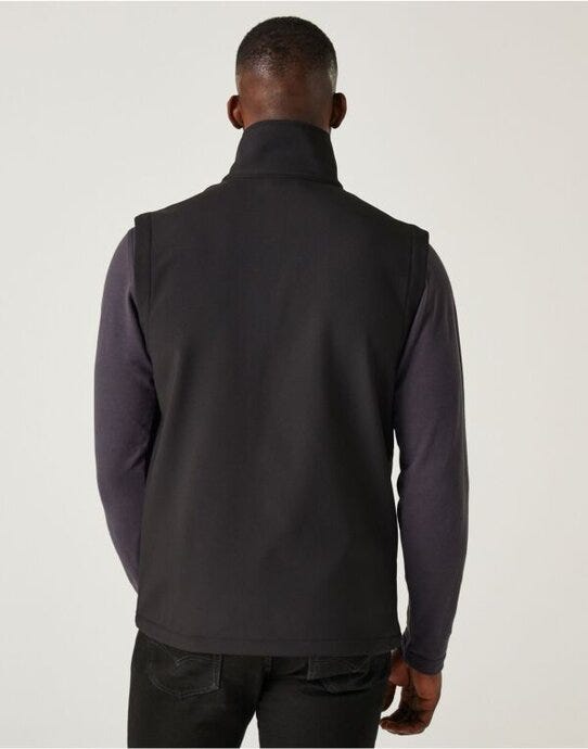 Regatta Professional TRA915 Regatta Navigate 2L Softshell Bodywarmer - Black/Seal