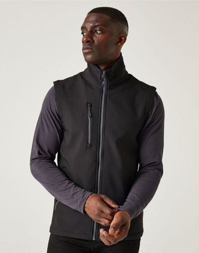 Regatta Professional TRA915 Regatta Navigate 2L Softshell Bodywarmer - Black/Seal