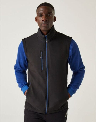 Regatta Professional TRA915 Regatta Navigate 2L Softshell Bodywarmer - Black/New Royal