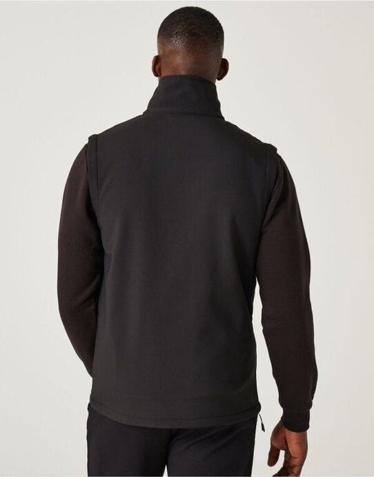 Regatta Professional TRA915 Regatta Navigate 2L Softshell Bodywarmer - Black/Classic Red