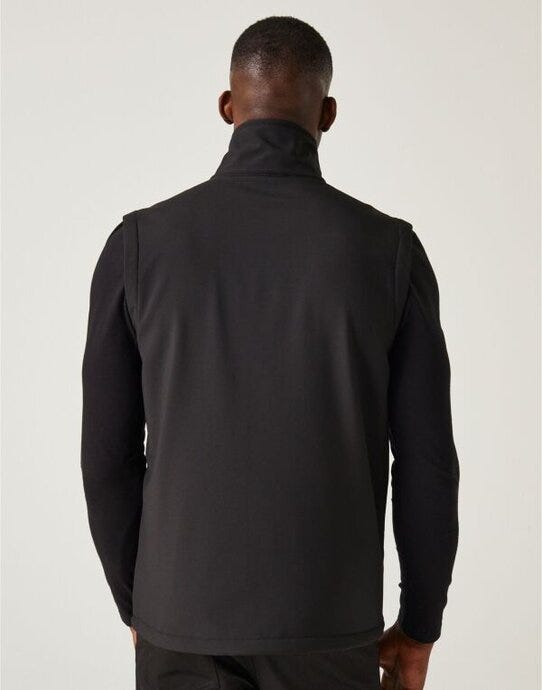 Regatta Professional TRA915 Regatta Navigate 2L Softshell Bodywarmer - Black/Lime