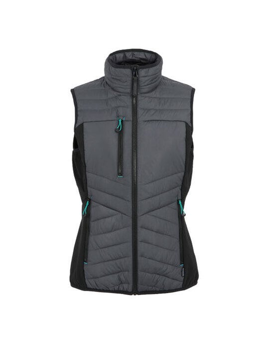 Regatta Professional TRA924 Regatta Ladies Ada Hybrid Bodywarmer - Seal Grey/Black
