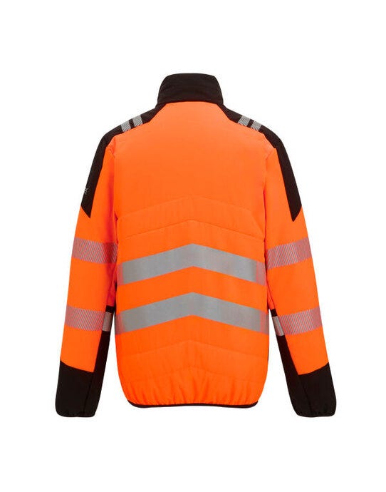 Regatta High Visibility TRA953 Regatta Hi-Vis X-Pro Hybrid Jkt Class 2 - Black/Hi-Vis Orange