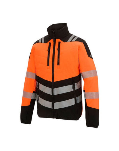 Regatta High Visibility TRA953 Regatta Hi-Vis X-Pro Hybrid Jkt Class 2 - Black/Hi-Vis Orange