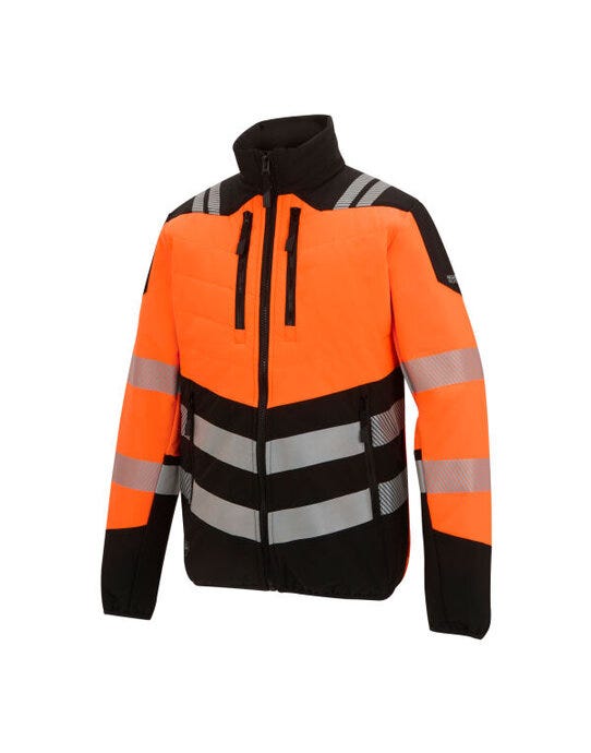 Regatta High Visibility TRA953 Regatta Hi-Vis X-Pro Hybrid Jkt Class 2 - Black/Hi-Vis Orange