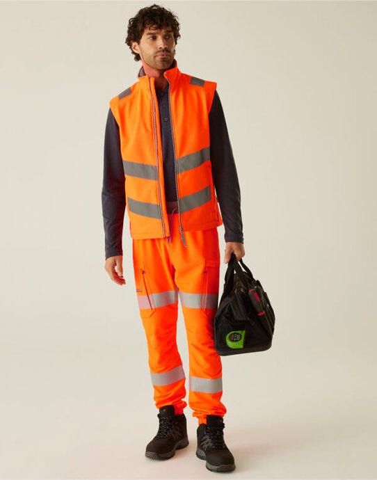 Regatta High Visibility TRB201 Regatta Hi-Vis Pro Contract Ablaze BW - Hi Vis Orange