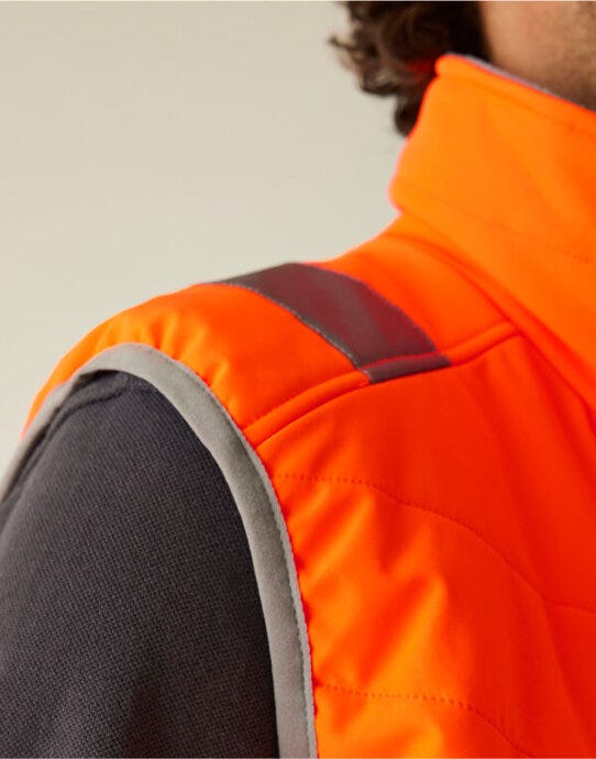 Regatta High Visibility TRB202 Regatta Hi-Vis 2 Tone Thermal Baffle BW - Hi Vis Orange