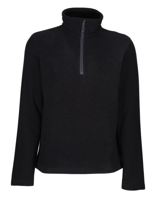 Regatta Honestly Made TRF636 Honestly Made Recycled Half Zip Fleece - Black