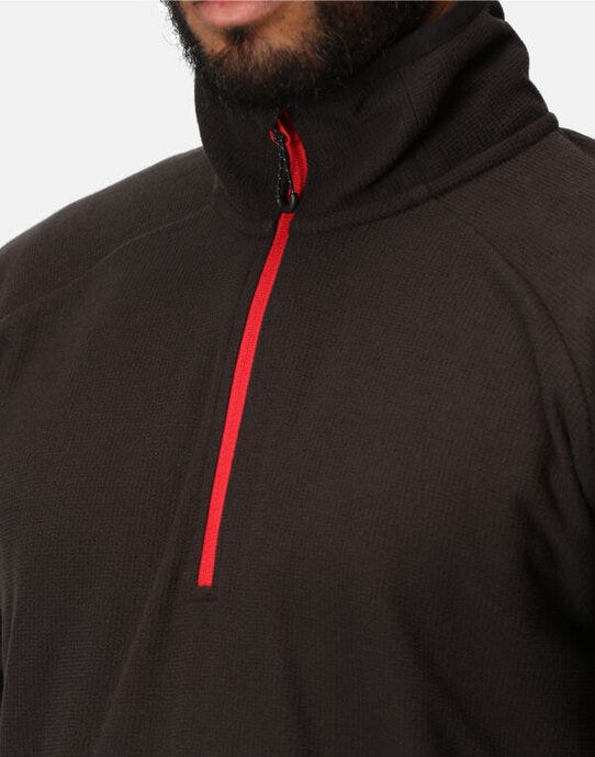 Regatta Professional TRF691 Regatta Navigate Half Zip Fleece - Black/Classic Red