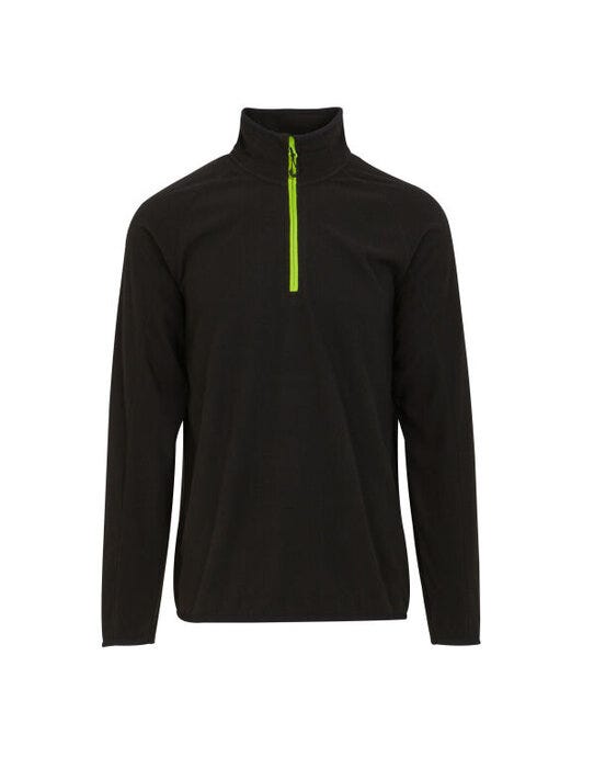Regatta Professional TRF691 Regatta Navigate Half Zip Fleece - Black/Lime