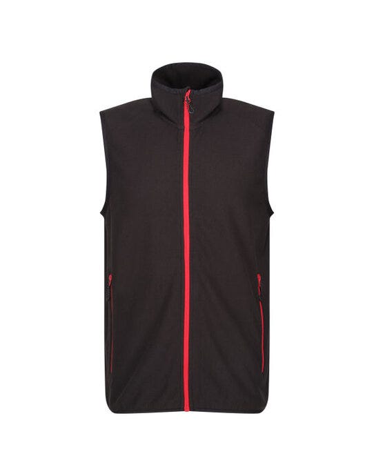 Regatta Professional TRF695 Regatta Navigate Fleece Bodywarmer - Black/Classic Red