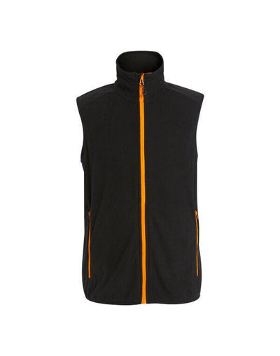 Regatta Professional TRF695 Regatta Navigate Fleece Bodywarmer - Black Orange Pop