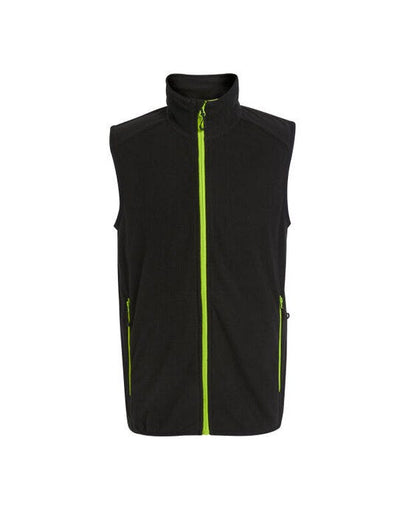 Regatta Professional TRF695 Regatta Navigate Fleece Bodywarmer - Black/Lime