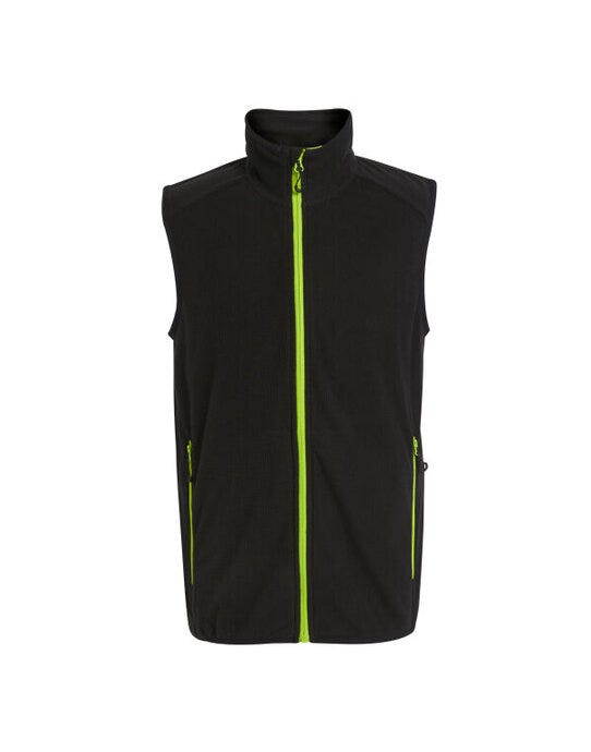 Regatta Professional TRF695 Regatta Navigate Fleece Bodywarmer - Black/Lime