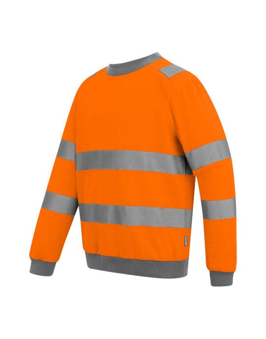 Regatta High Visibility TRF813 Regatta Hi-Vis Pro Contract Crew Sweat - Hi Vis Orange