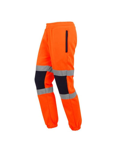Regatta High Visibility TRJ503 Regatta Hi Vis Pro Two Tone Joggers - Hi Vis Orange/Navy