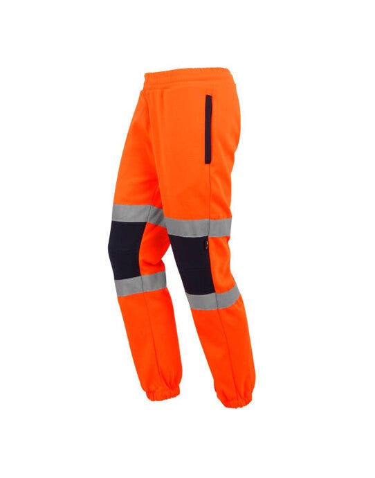 Regatta High Visibility TRJ503 Regatta Hi Vis Pro Two Tone Joggers - Hi Vis Orange/Navy