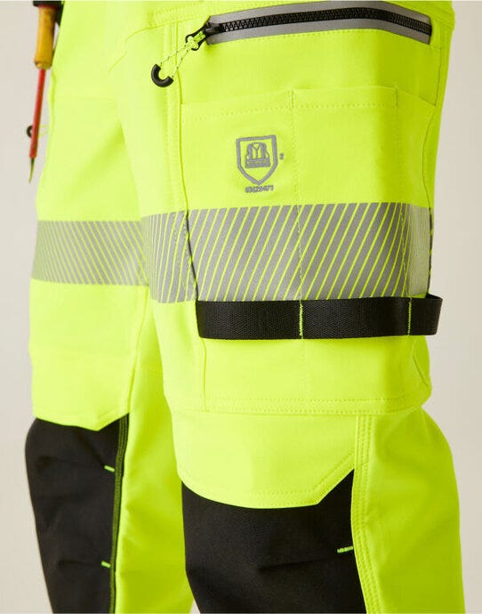 Regatta High Visibility TRJ603RL Regatta Hi-Vis Infiltrate Trouser R/L - Hi-Vis Yellow
