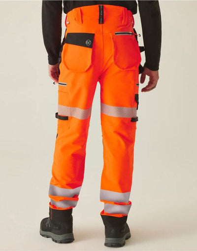 Regatta High Visibility TRJ603SR Regatta Hi-Vis Infiltrate Trouser S/R - Hi Vis Orange