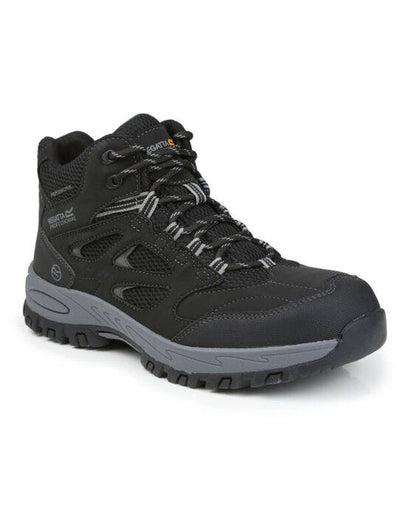 Regatta Safety Footwear TRK201 Regatta Mudstone S1P Safety Hiker - Black/Granite