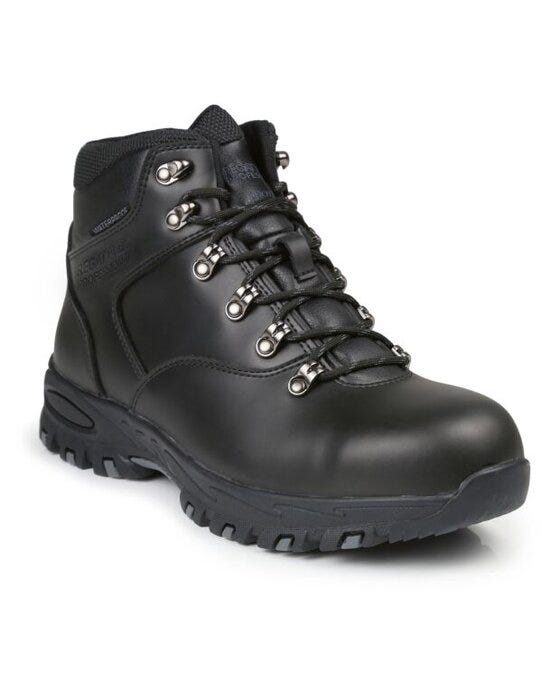 Regatta Safety Footwear TRK203 Regatta Gritstone WP Safety Hiker - Black