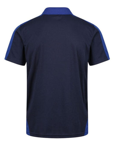 Regatta Professional TRS174 Regatta Mens Contrast Wicking Polo - Navy/ New Royal