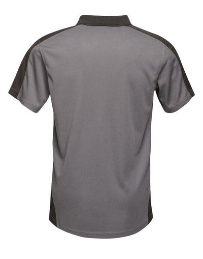 Regatta Professional TRS174 Regatta Mens Contrast Wicking Polo - Seal Grey/Black