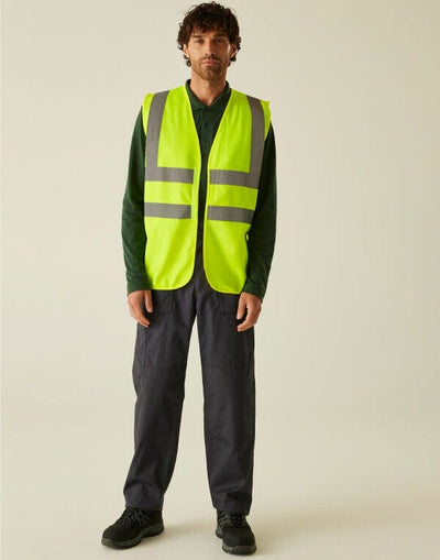 Regatta High Visibility TRS195 Regatta Hi Vis Pro Vest - Hi-Vis Yellow