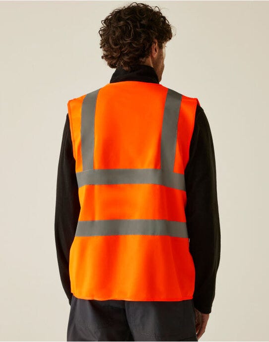 Regatta High Visibility TRS195 Regatta Hi Vis Pro Vest - Hi Vis Orange