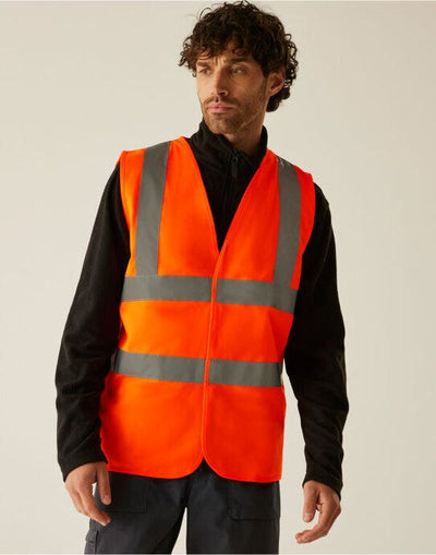 Regatta High Visibility TRS195 Regatta Hi Vis Pro Vest - Hi Vis Orange