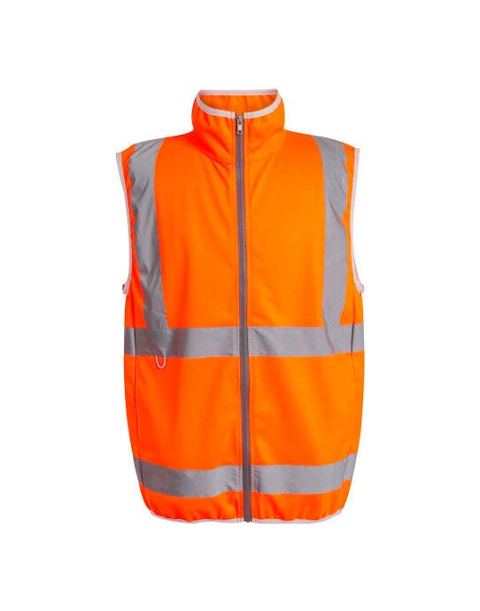 Regatta High Visibility TRS257 Regatta Hi Vis Pro Full Zip Gilet - Hi Vis Orange